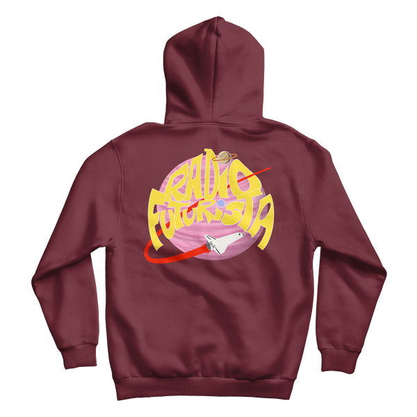 HOODIE BORDEAUX "RADIO FUTURISTA"