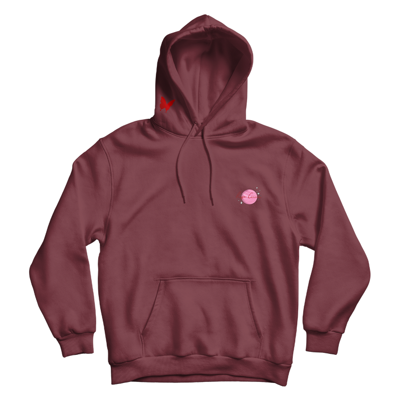 HOODIE BORDEAUX "RADIO FUTURISTA"